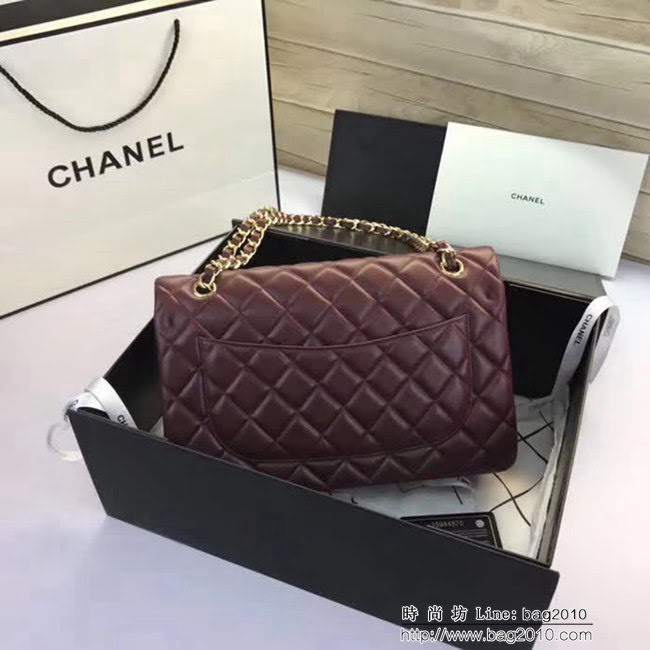 香奈兒CHANEL 升級版A1113全新經典小羊皮金銀鏈條單肩斜挎包 DSC1766